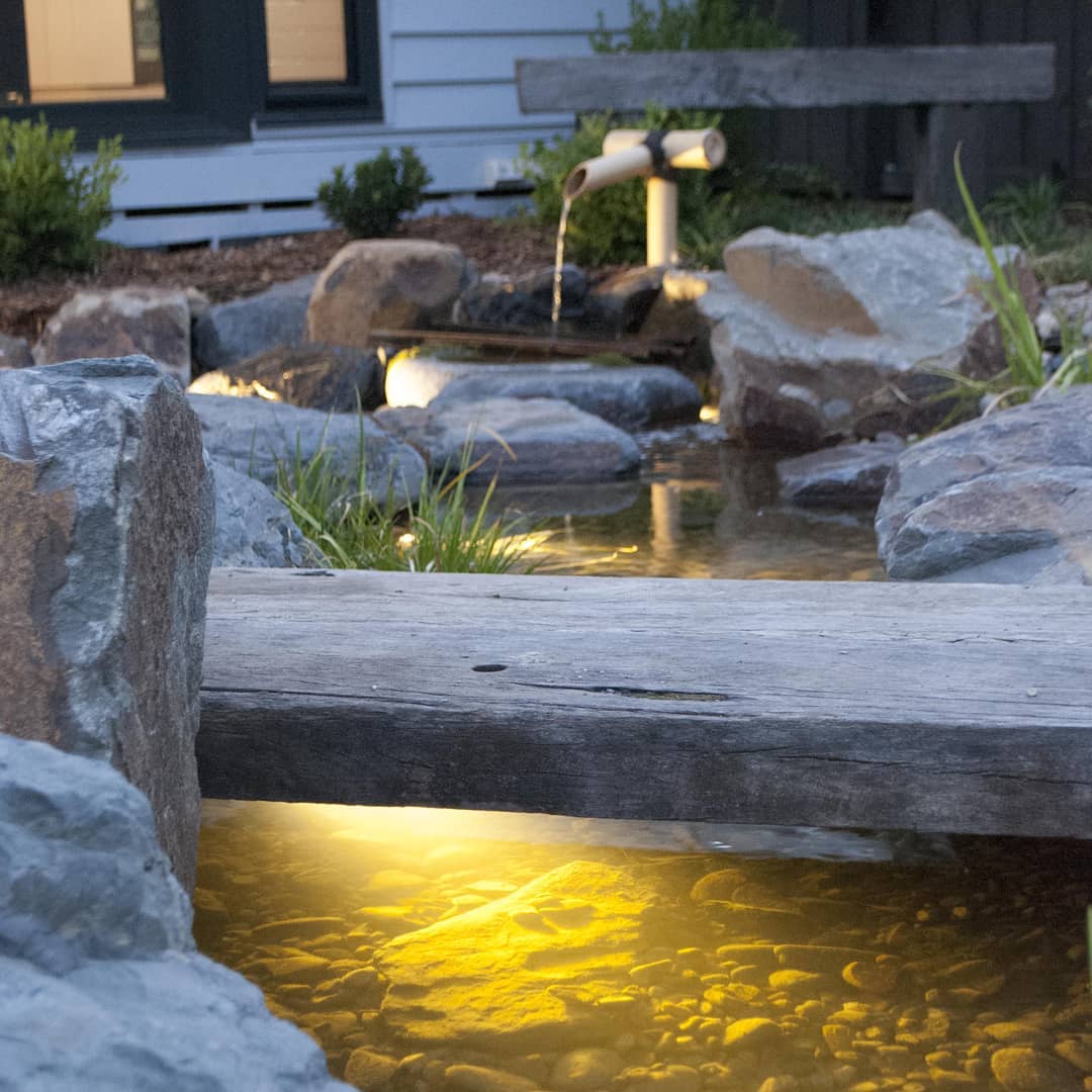 Japanese garden stream in Footscray